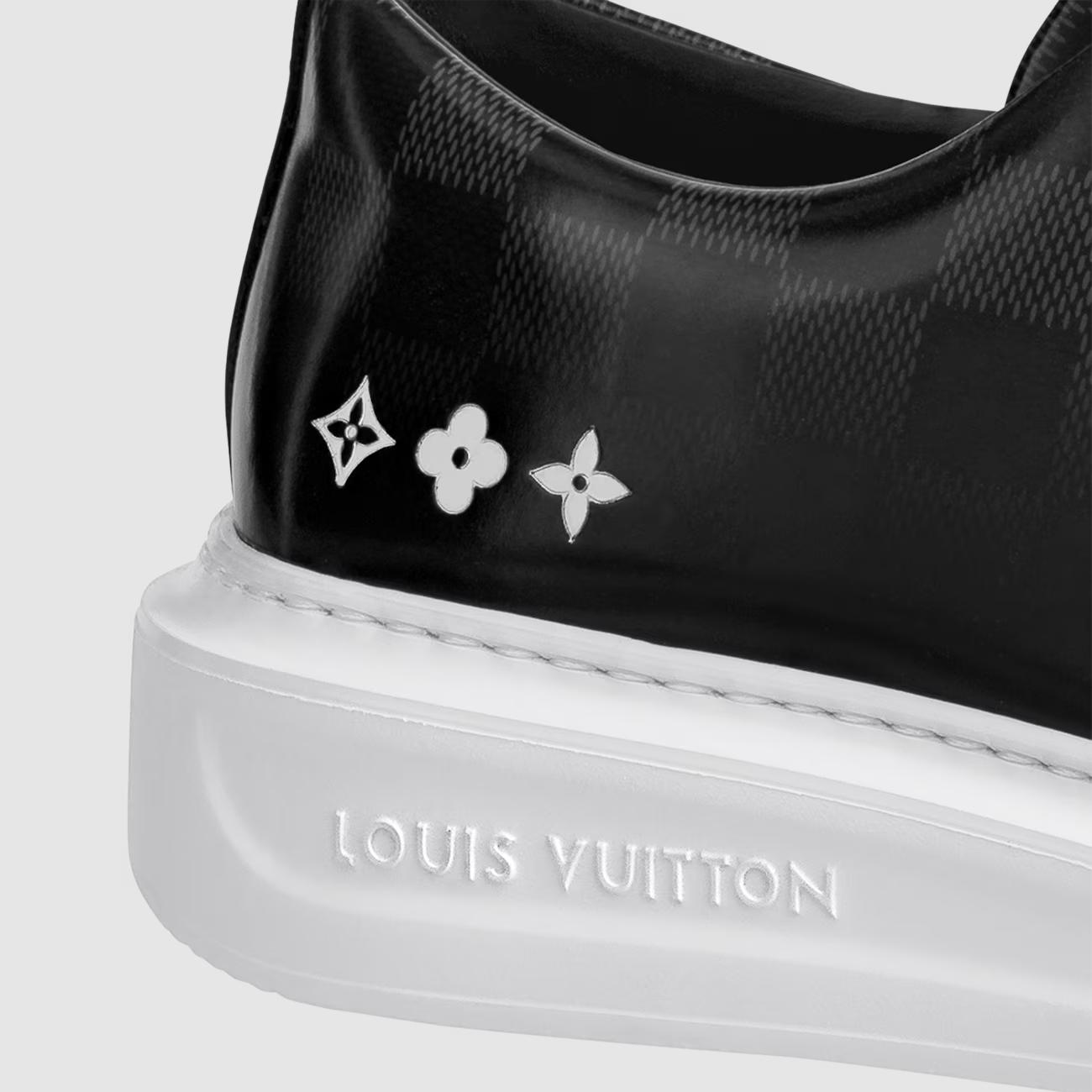 Giày Thể Thao Louis Vuitton Beverly Hills Nam Đen Trắng